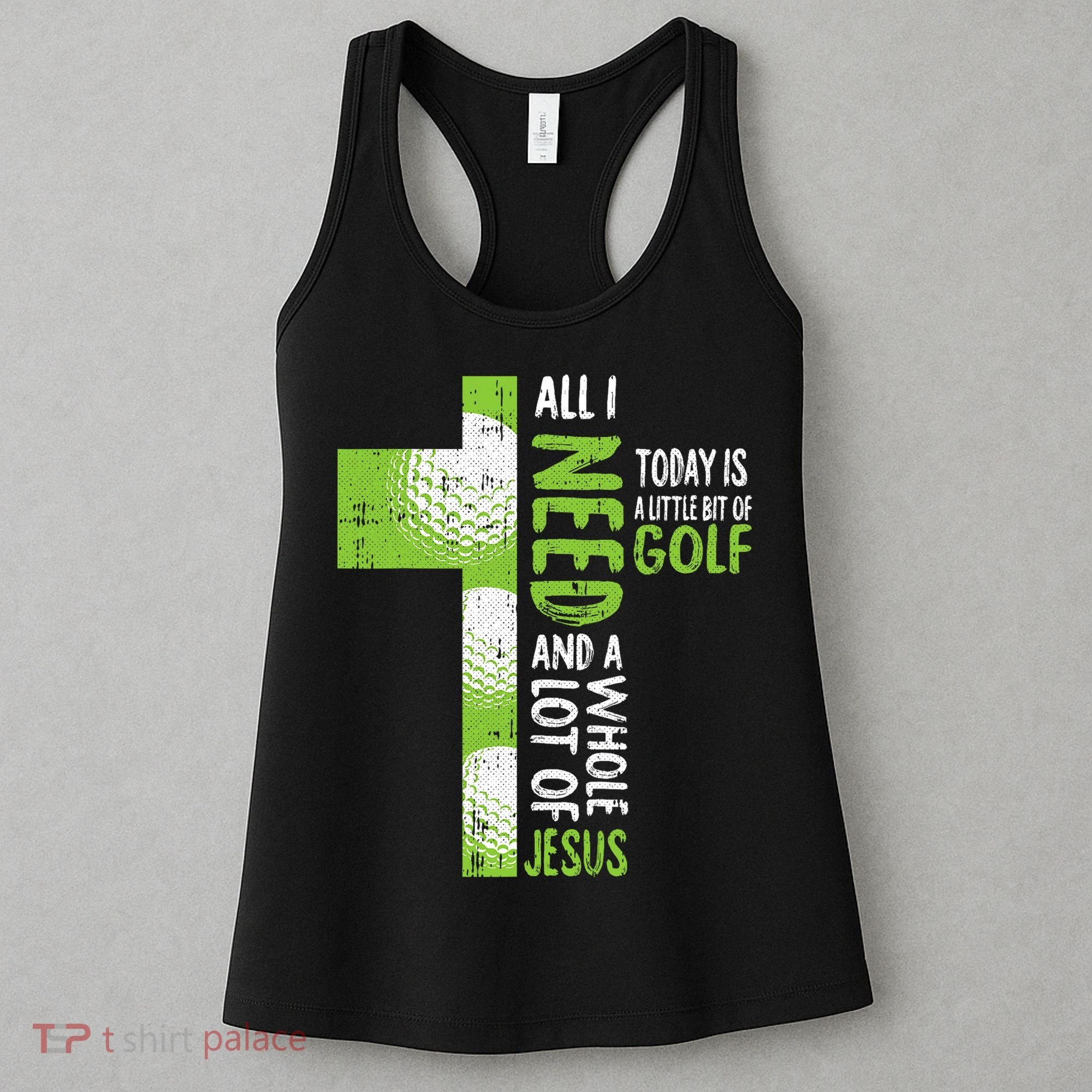 Whole Lot Of Jesus Golf Golfing Sport Lover Christian Women's Tank Top