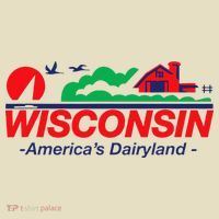 Wisconsin License Plate Americas Dairyland Comfort Colors Boxy T-Shirt thumb 3