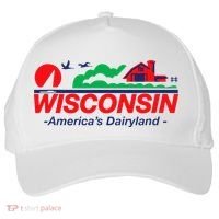 Wisconsin License Plate Americas Dairyland Five-Panel Snapback Cap thumb 0