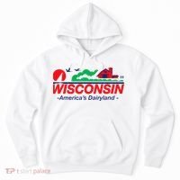 Wisconsin License Plate Americas Dairyland Hoodie thumb 0