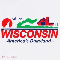 Wisconsin License Plate Americas Dairyland Sweatshirt thumb 3