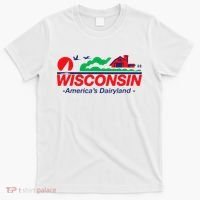 Wisconsin License Plate Americas Dairyland T-Shirt thumb 0