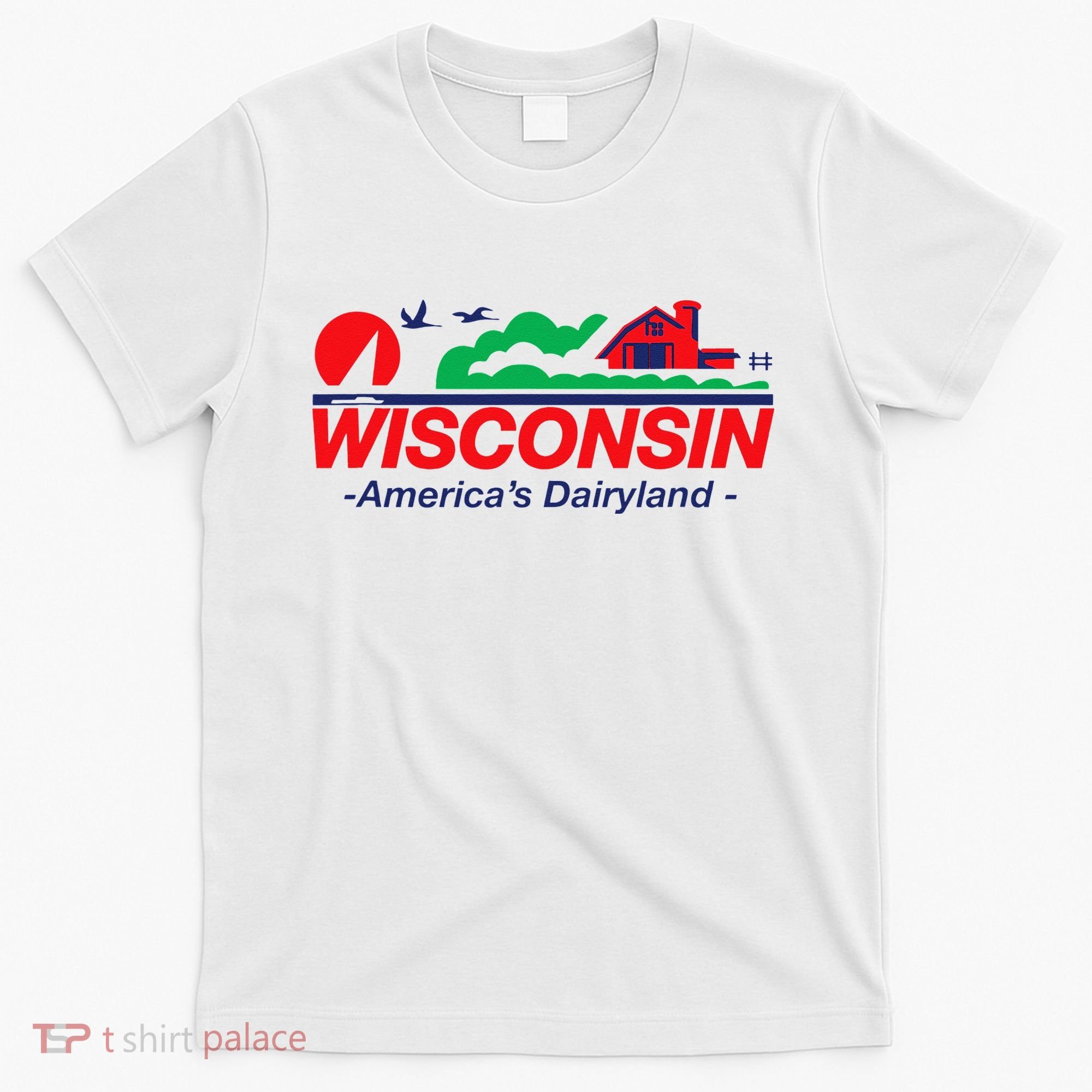 Wisconsin License Plate Americas Dairyland T-Shirt