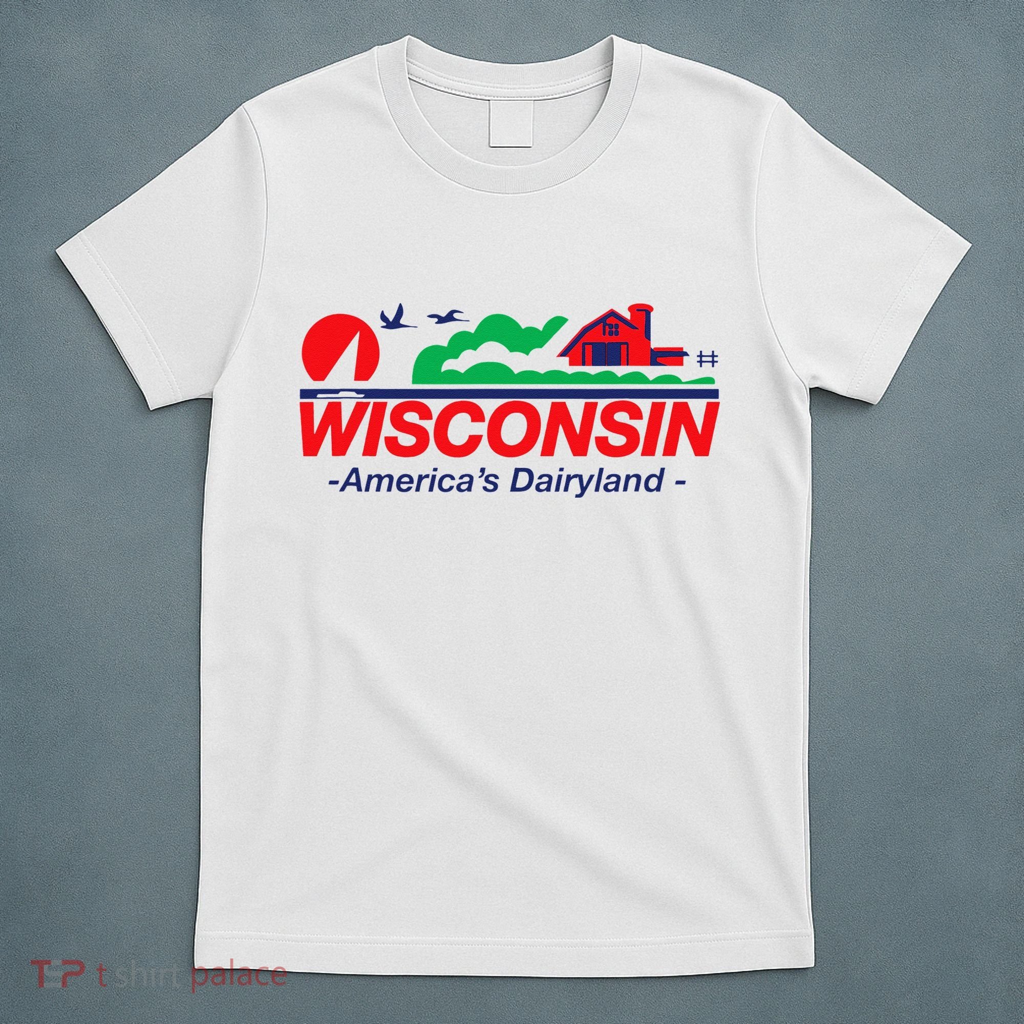 Wisconsin License Plate Americas Dairyland T-Shirt
