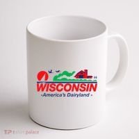 Wisconsin License Plate Americas Dairyland Coffee Mug thumb 1