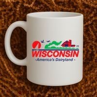 Wisconsin License Plate Americas Dairyland Coffee Mug thumb 2