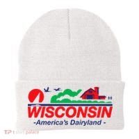 Wisconsin License Plate Americas Dairyland Beanie thumb 0