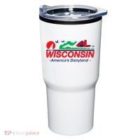 Wisconsin License Plate Americas Dairyland Tumbler thumb 0
