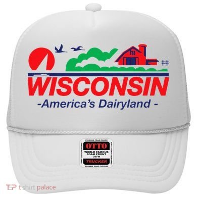 Wisconsin License Plate Americas Dairyland Hat