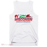 Wisconsin License Plate Americas Dairyland Tank Top thumb 0