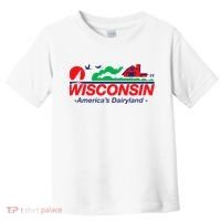 Wisconsin License Plate Americas Dairyland Toddler T-Shirt thumb 0