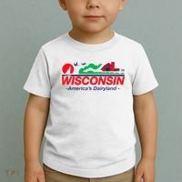 Wisconsin License Plate Americas Dairyland Toddler T-Shirt thumb 2