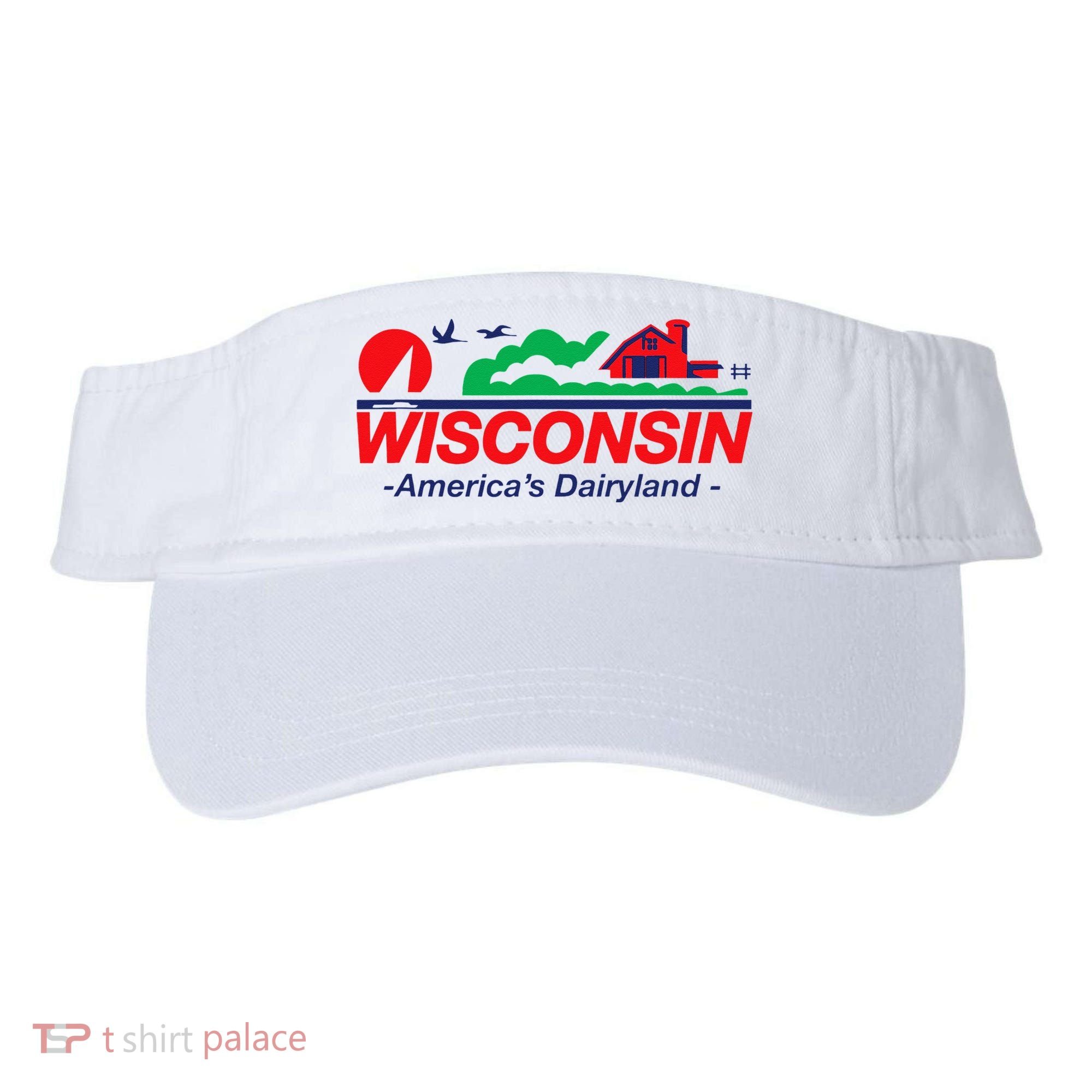 Wisconsin License Plate Americas Dairyland Visor