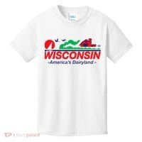 Wisconsin License Plate Americas Dairyland Kids T-Shirt thumb 0