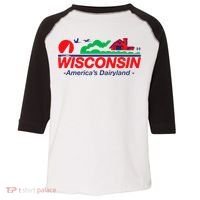 Wisconsin License Plate Americas Dairyland Toddler Fine Jersey T-Shirt thumb 0
