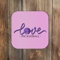 Wo Love Pickleball Pickleball Coaster thumb 0