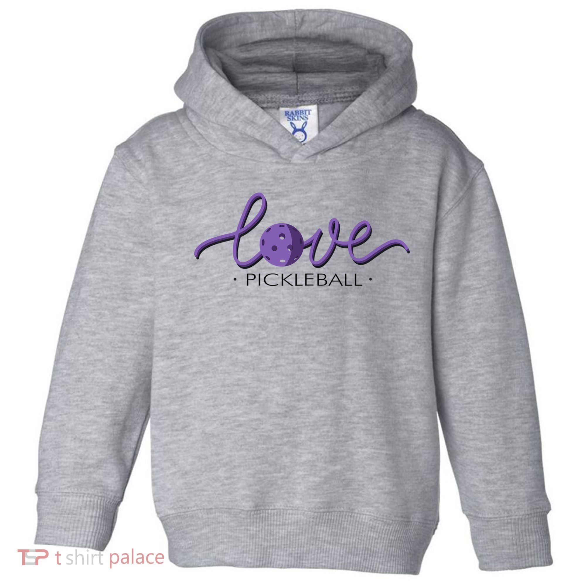 Wo Love Pickleball Pickleball Toddler Hoodie