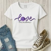 Wo Love Pickleball Pickleball Women's T-Shirt thumb 3