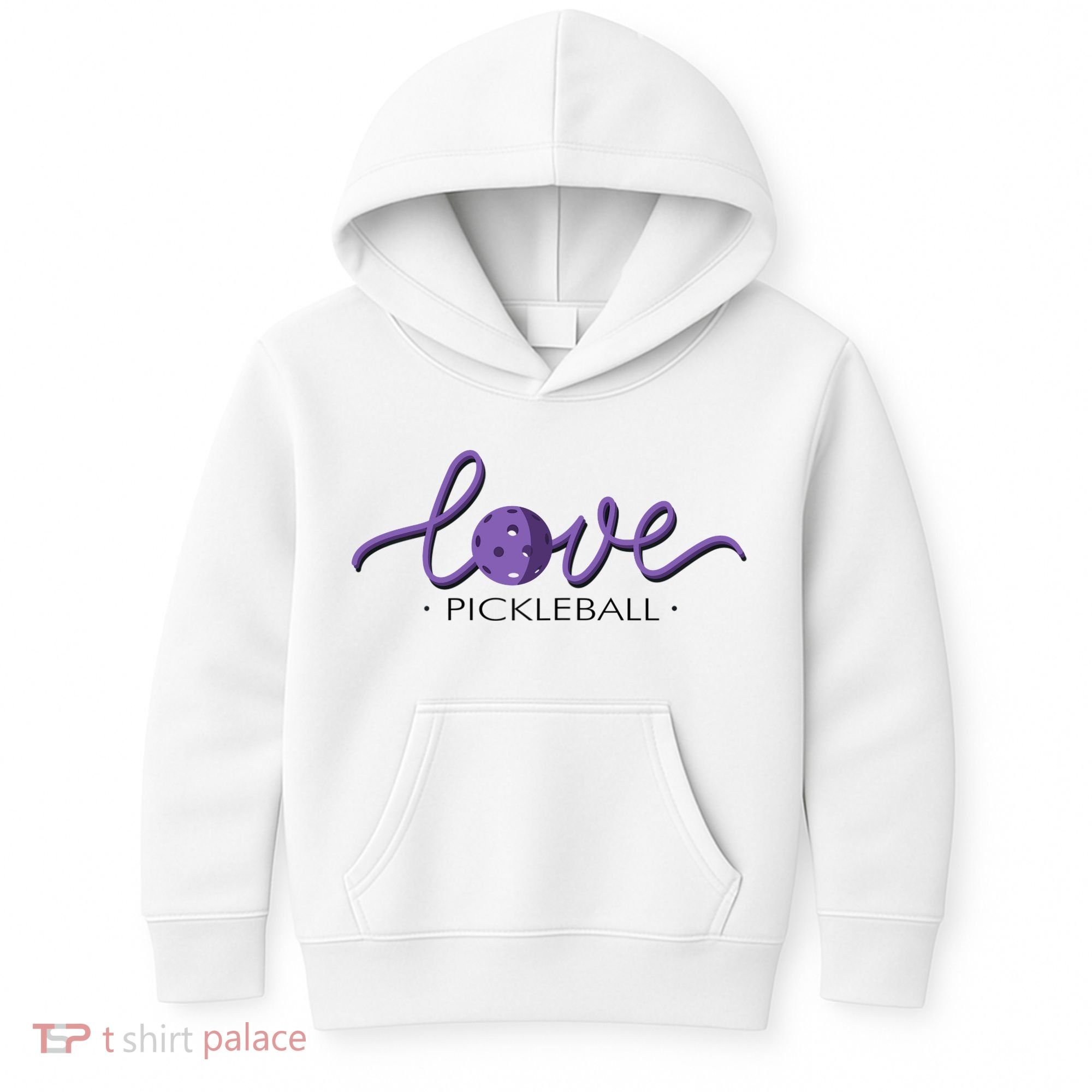 Wo Love Pickleball Pickleball Kids Hoodie