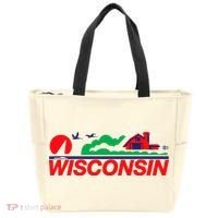 Wisconsin License Plate Tote Bag thumb 0