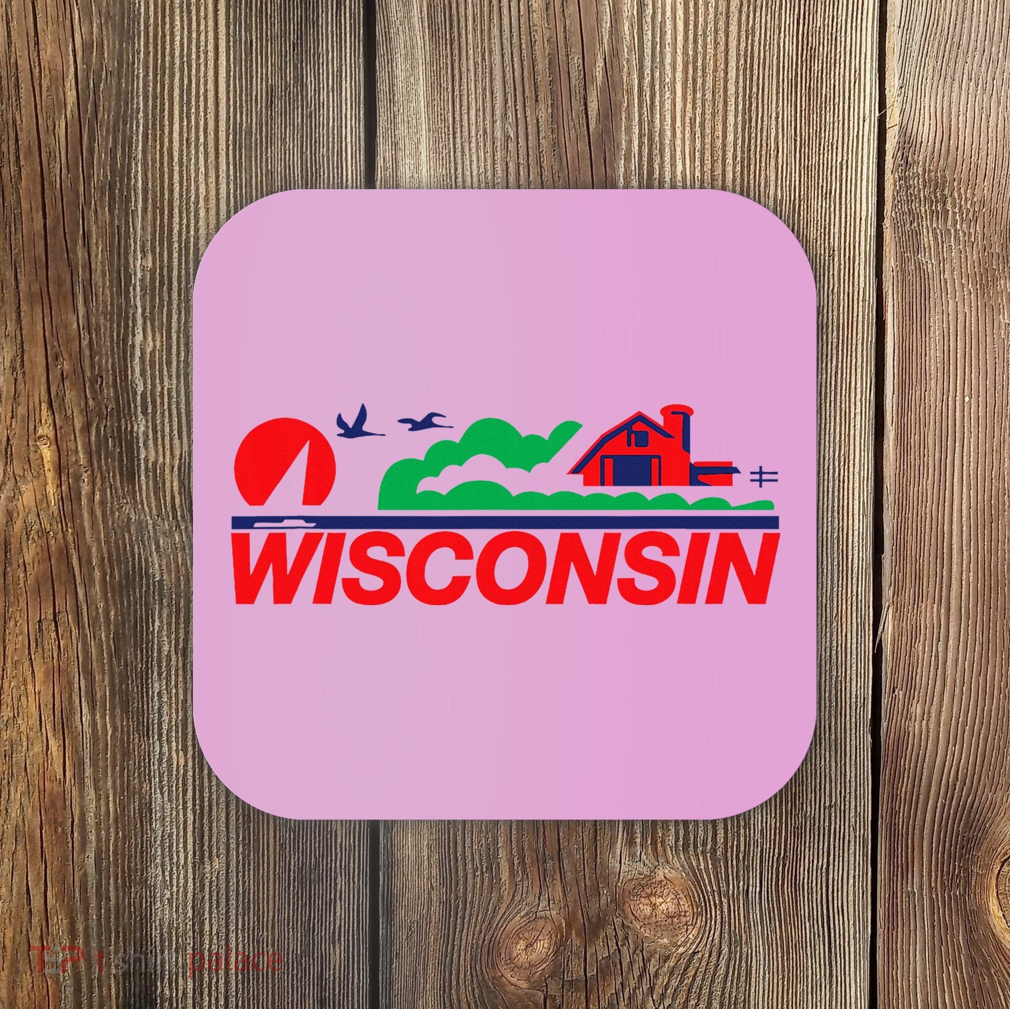 Wisconsin License Plate Coaster