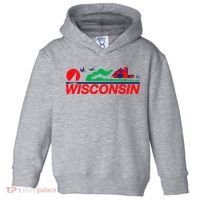 Wisconsin License Plate Toddler Hoodie thumb 0