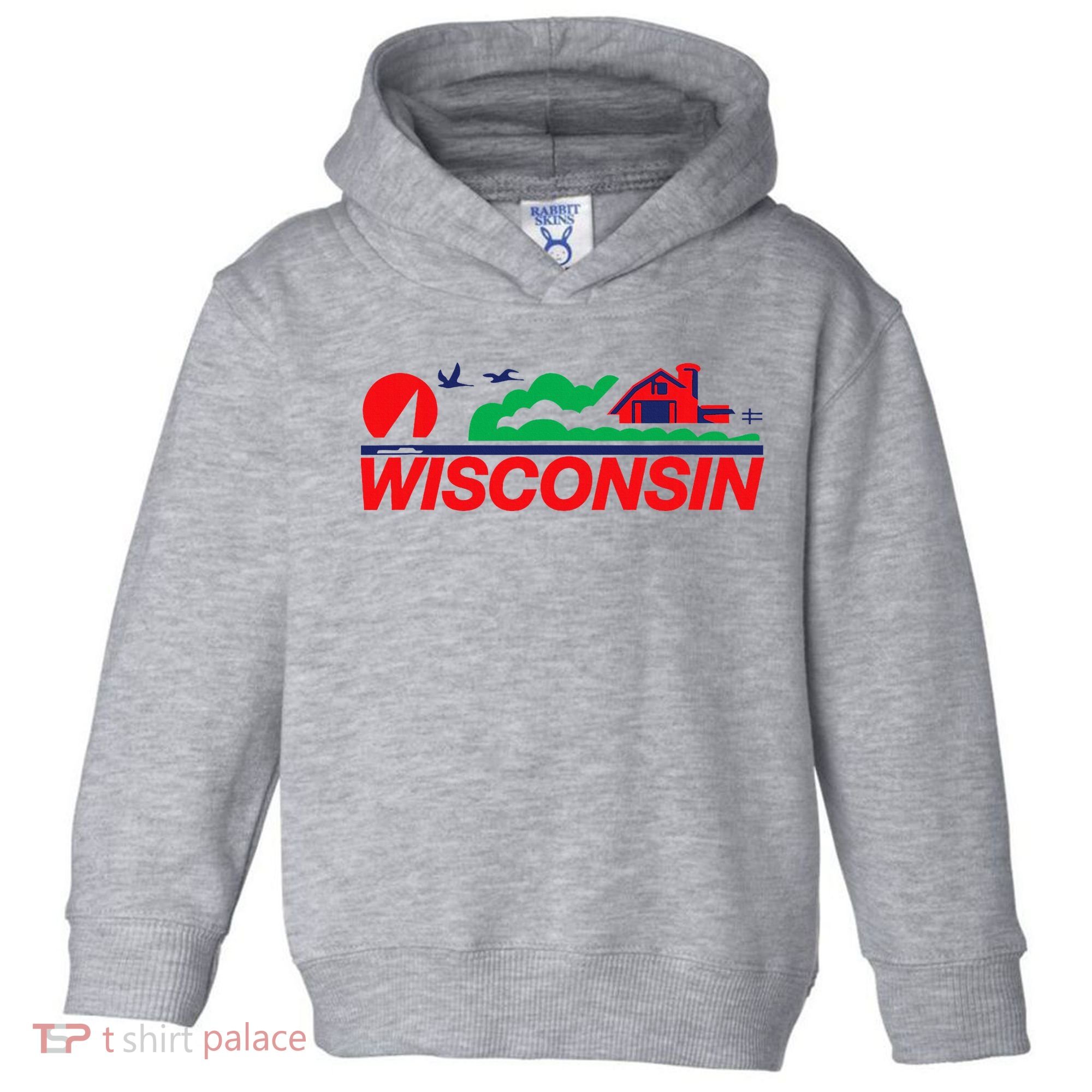 Wisconsin License Plate Toddler Hoodie