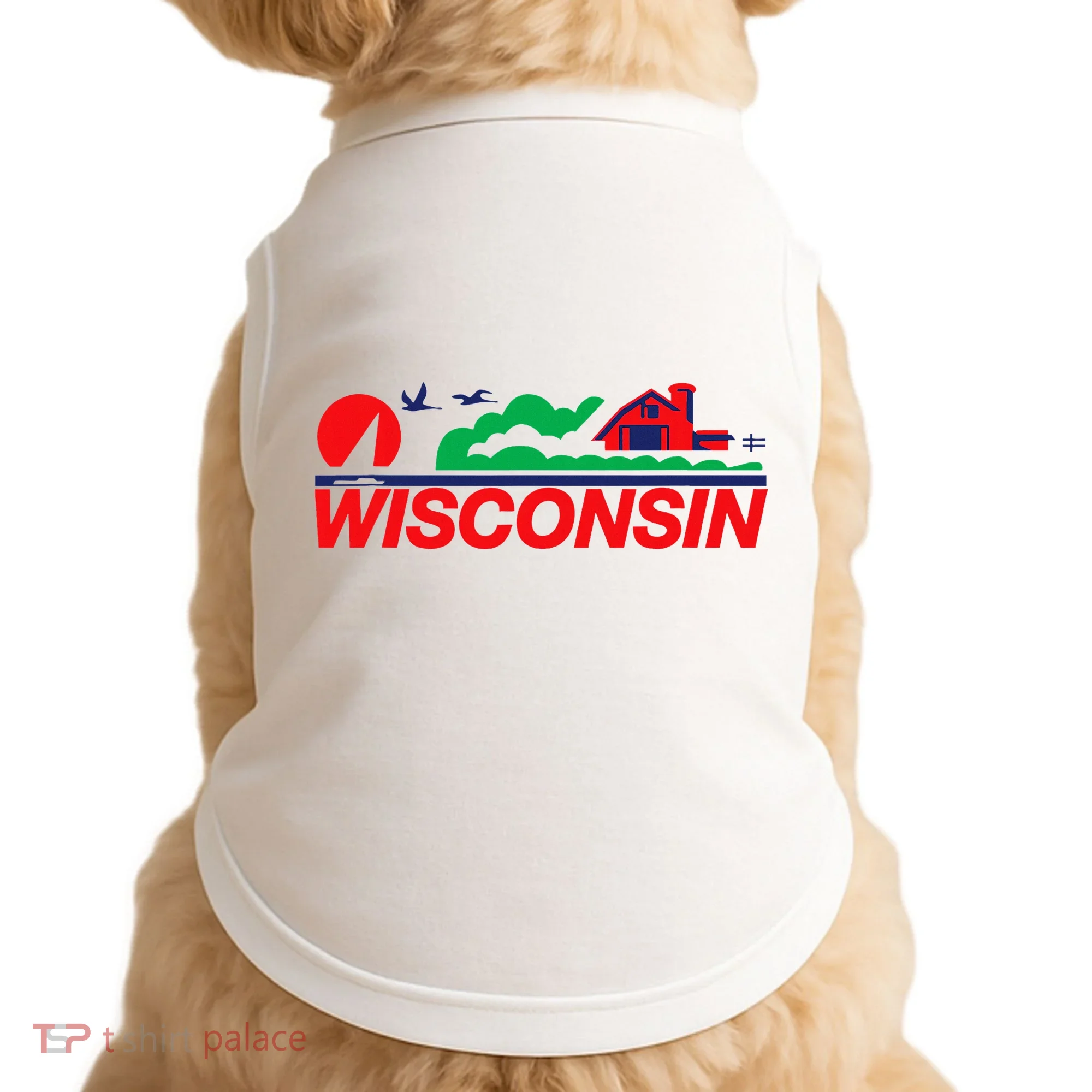 Wisconsin License Plate Doggie Tank