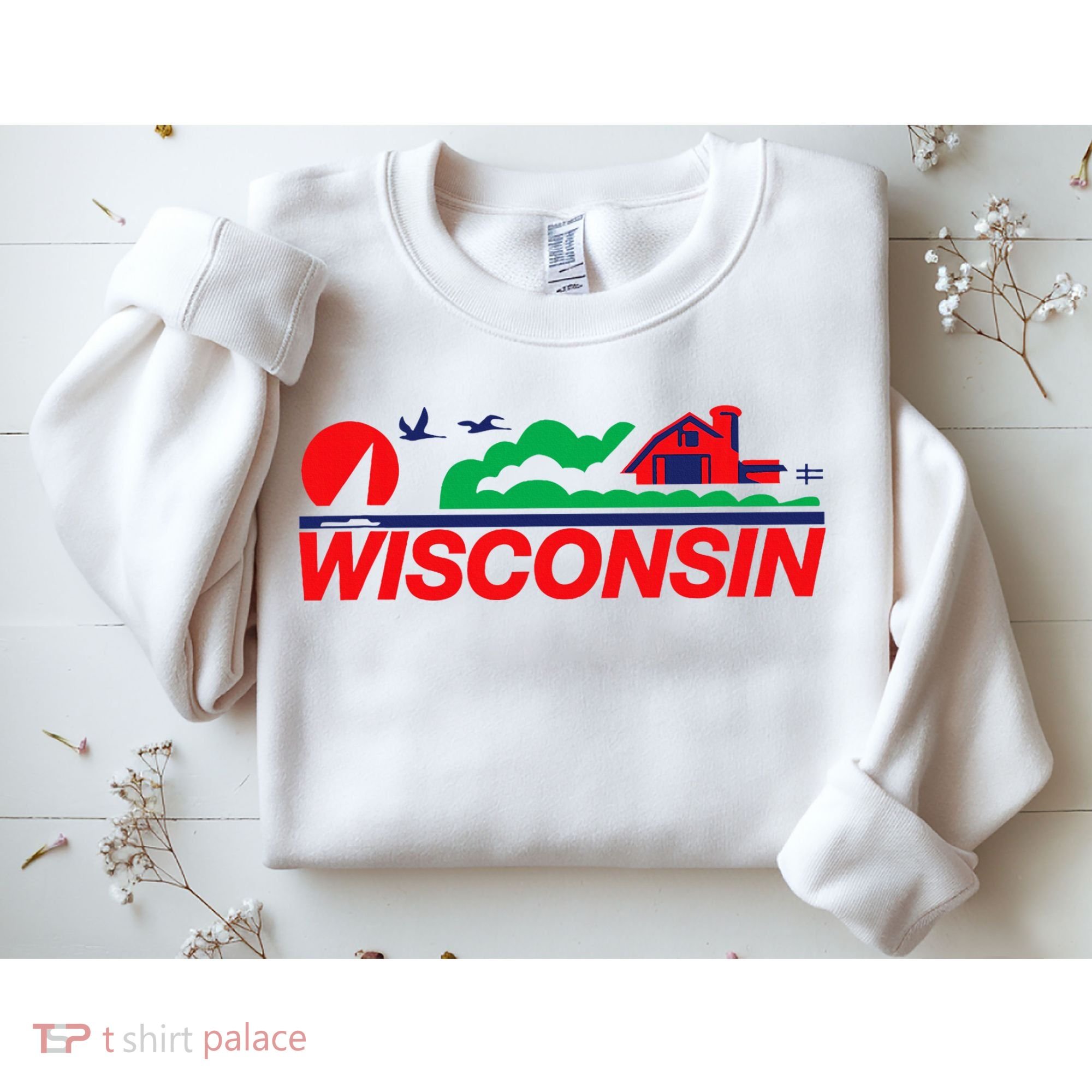 Wisconsin License Plate Sweatshirt