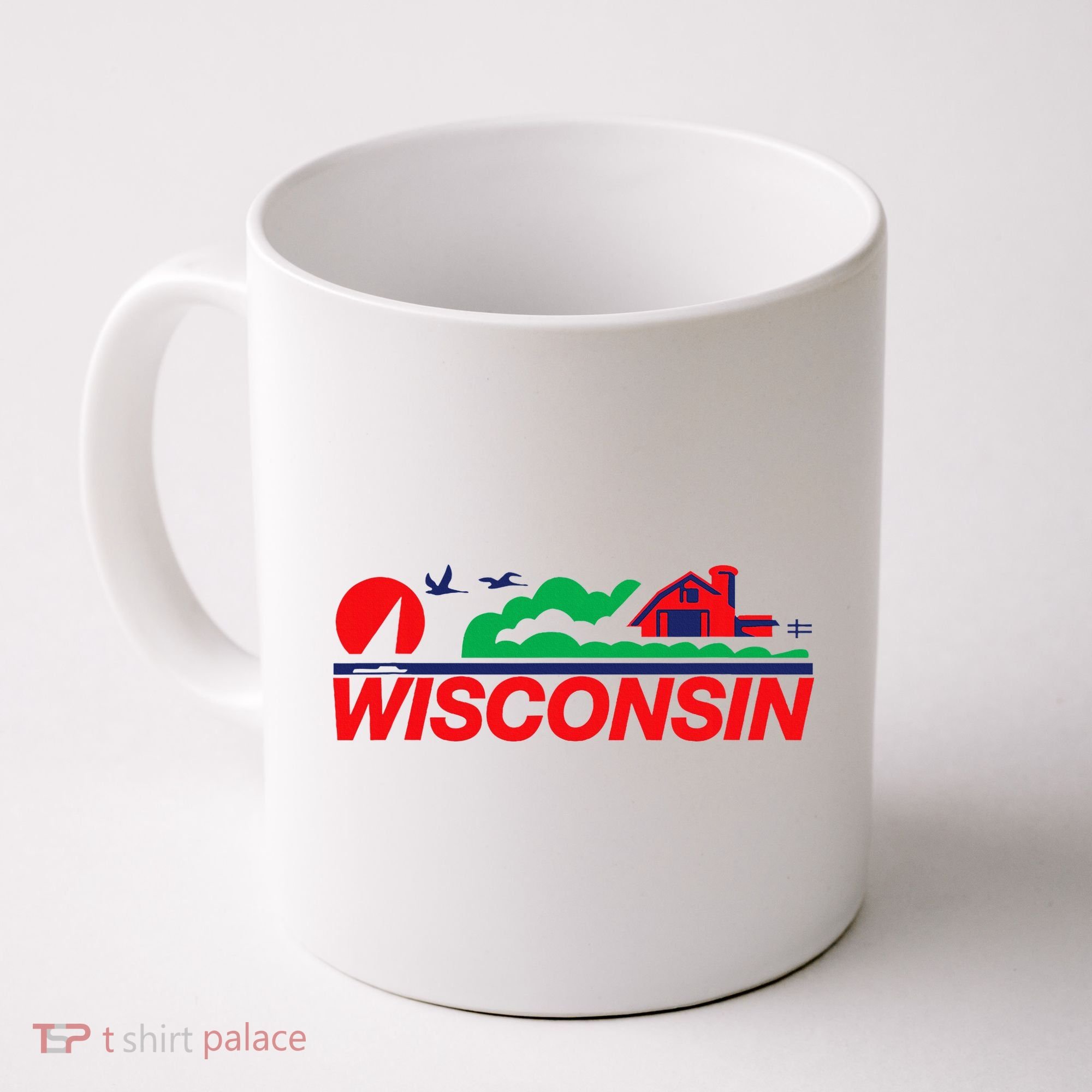 Wisconsin License Plate Coffee Mug