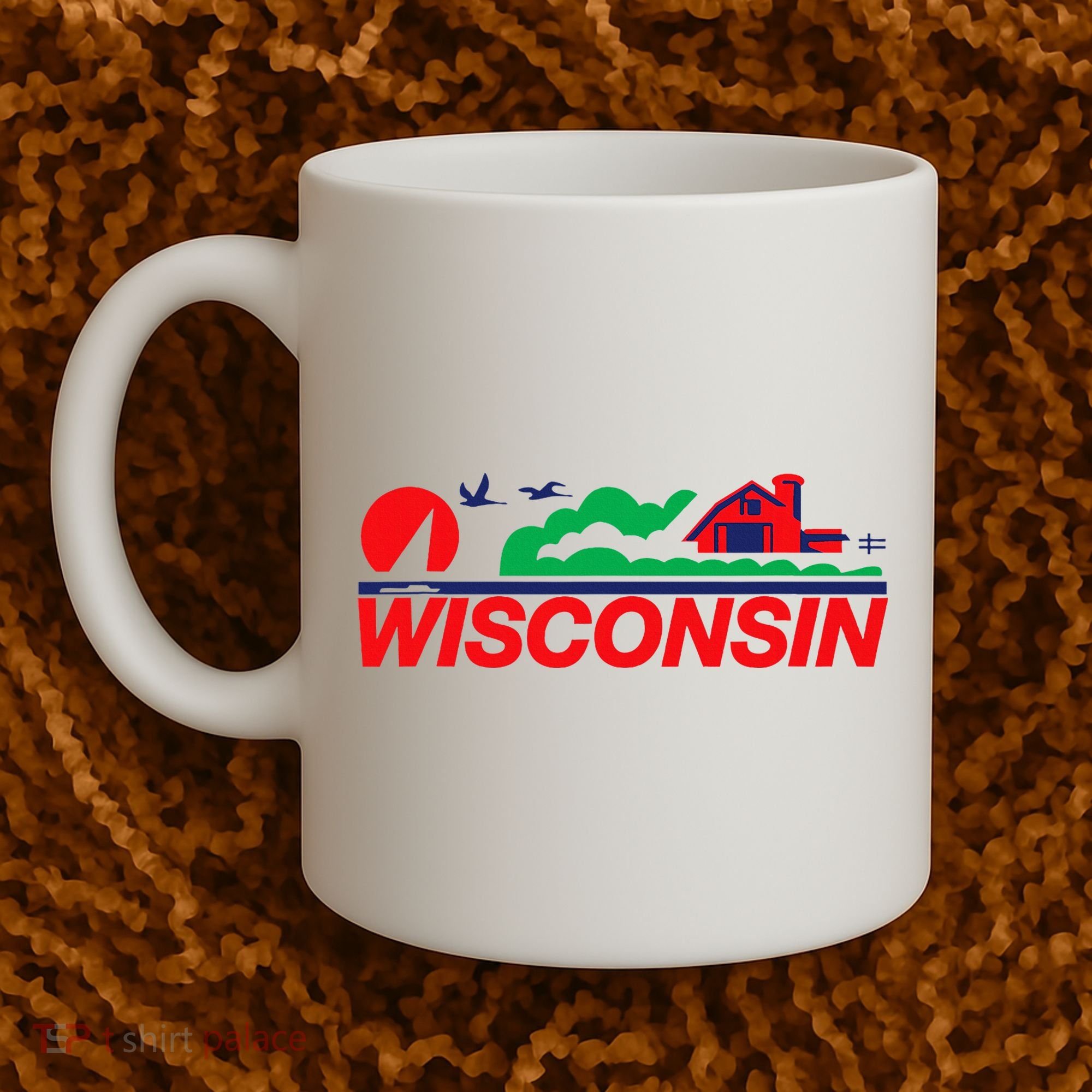 Wisconsin License Plate Coffee Mug