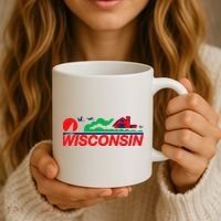 Wisconsin License Plate Coffee Mug thumb 3