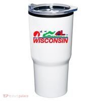 Wisconsin License Plate Tumbler thumb 0
