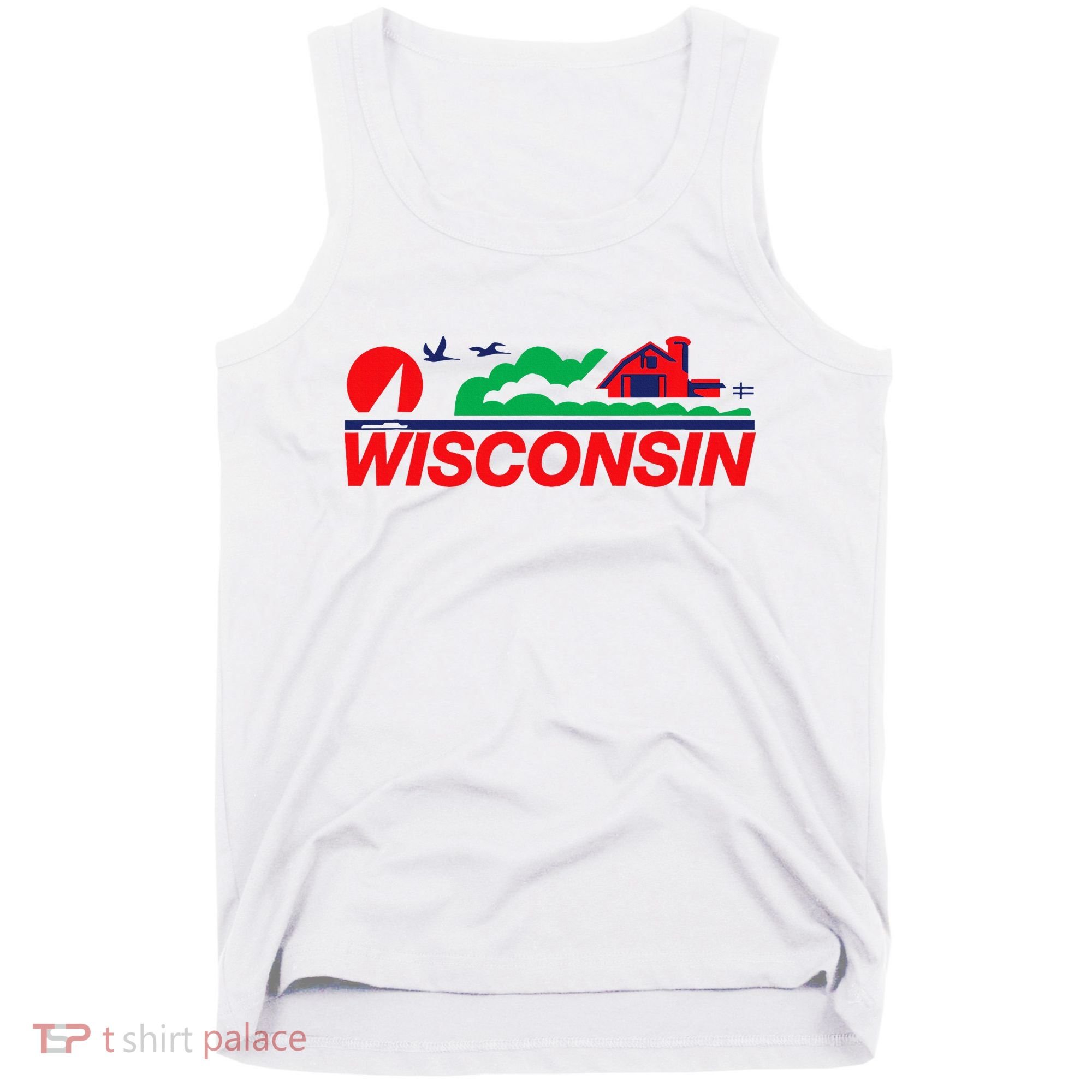 Wisconsin License Plate Tank Top