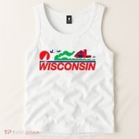 Wisconsin License Plate Tank Top thumb 2
