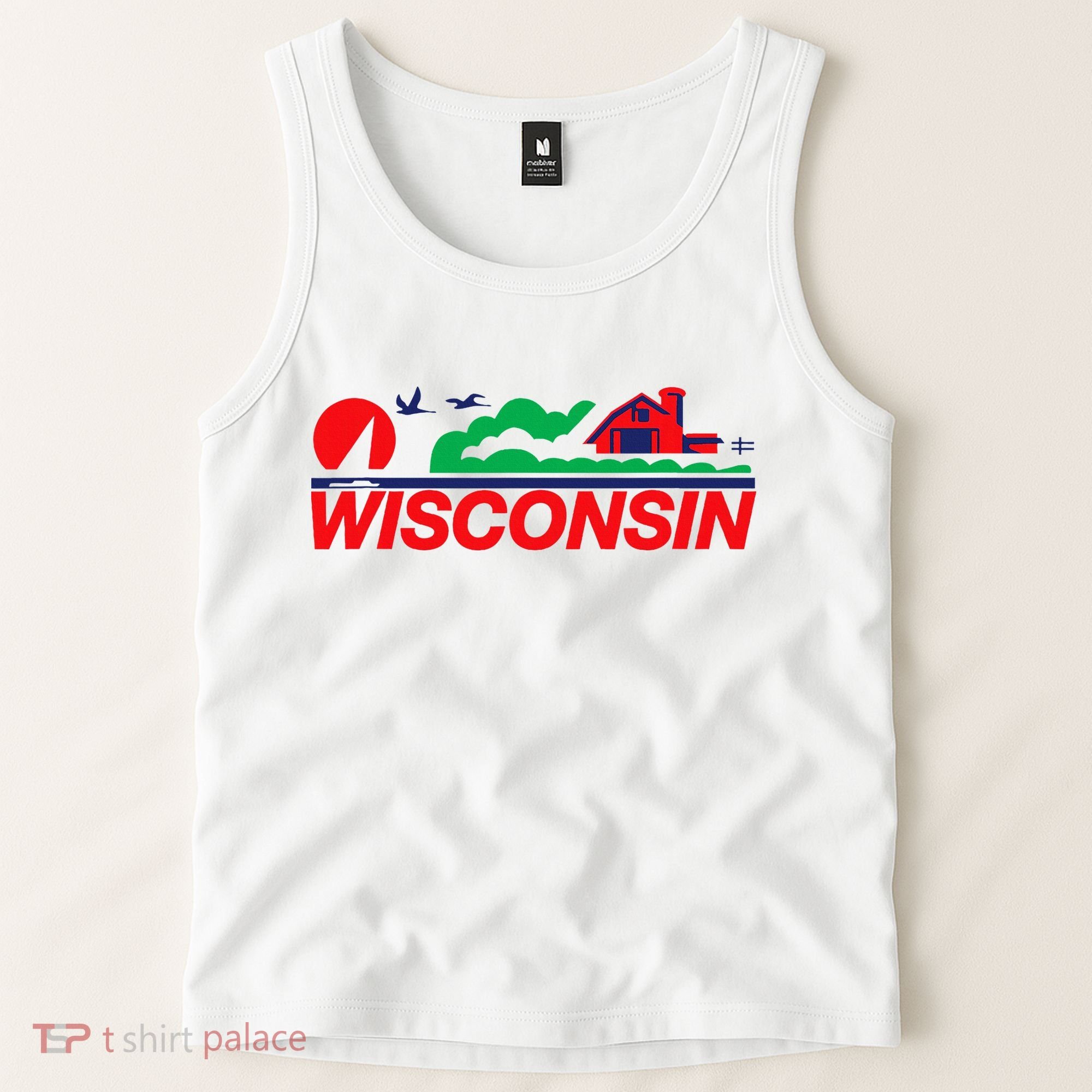 Wisconsin License Plate Tank Top