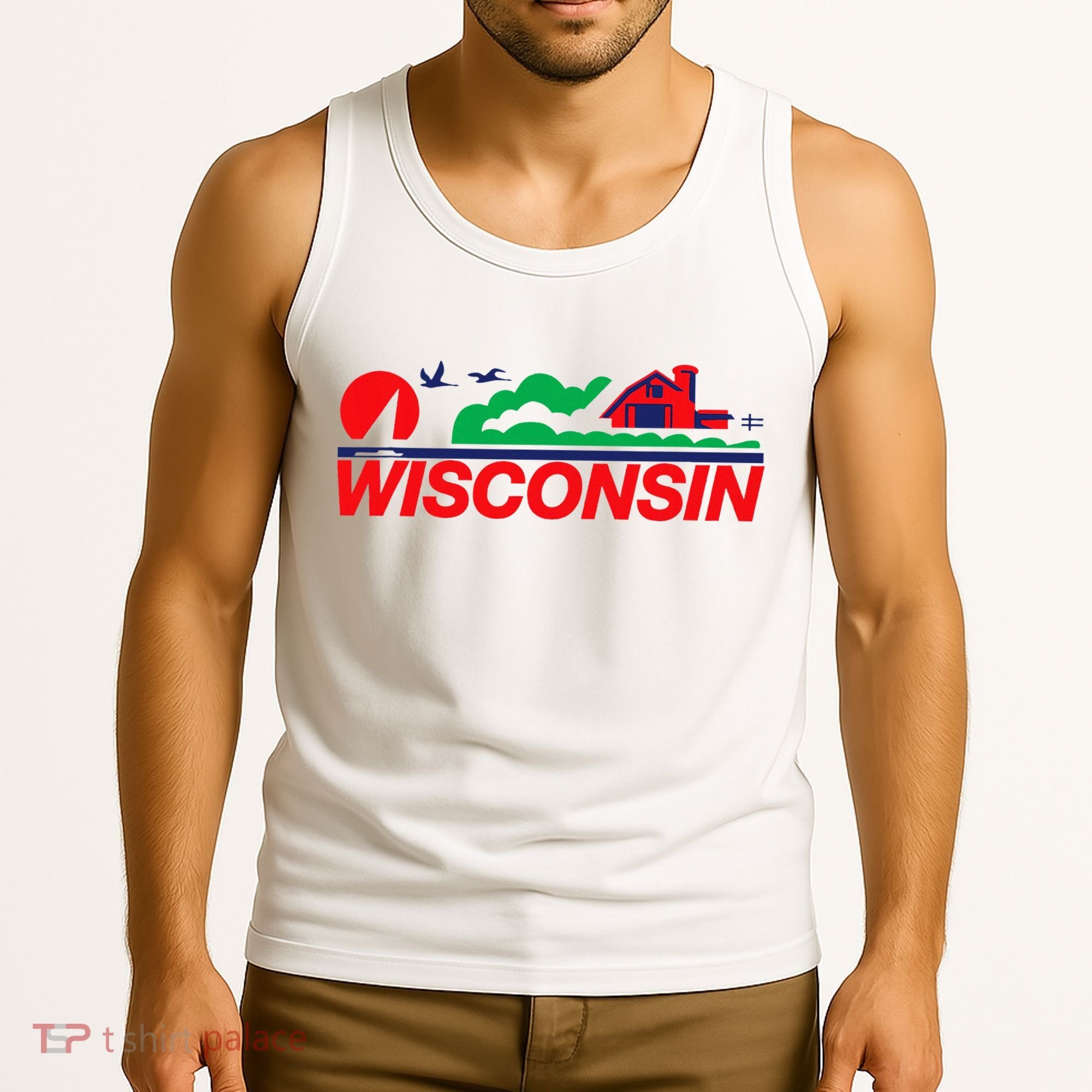 Wisconsin License Plate Tank Top