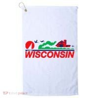 Wisconsin License Plate Golf Towel thumb 0