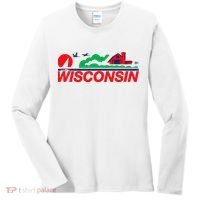 Wisconsin License Plate Women's Long Sleeve Shirt thumb 0