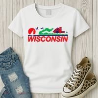 Wisconsin License Plate Women's T-Shirt thumb 3