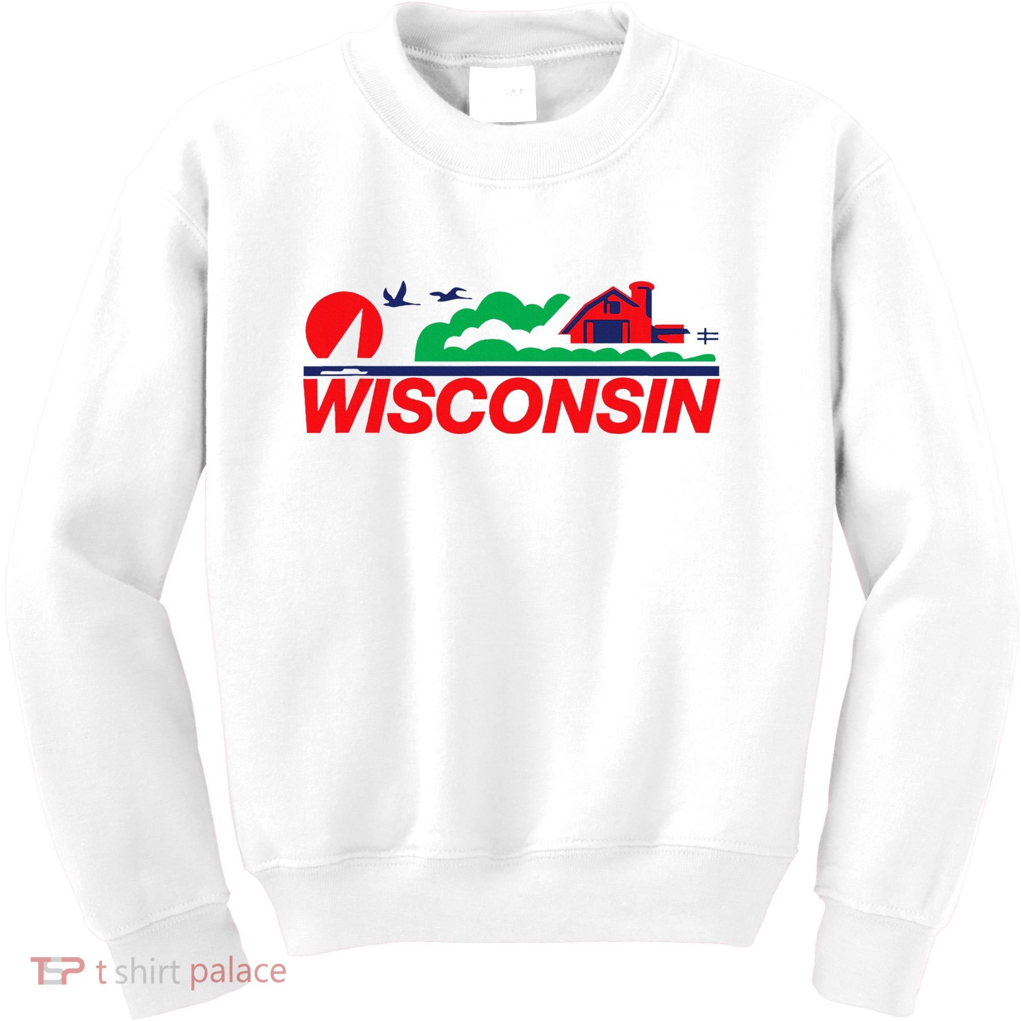 Wisconsin License Plate Kids Sweatshirt