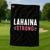 Wildfire Lahaina Pray For Lahaina Maui Hawaii Strong Gift Golf Towel thumb 1