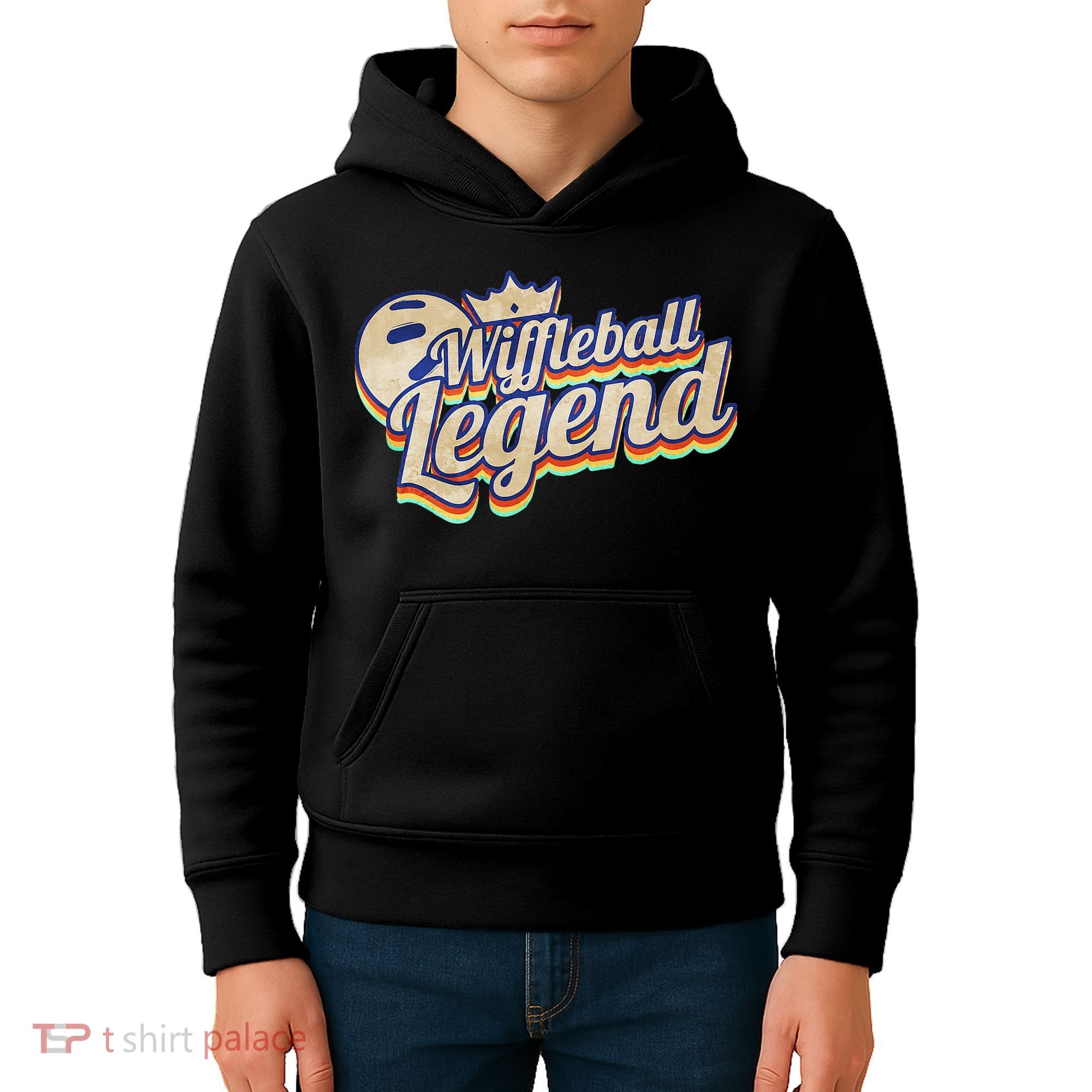 Wiffleball Legend Retro Kids Hoodie