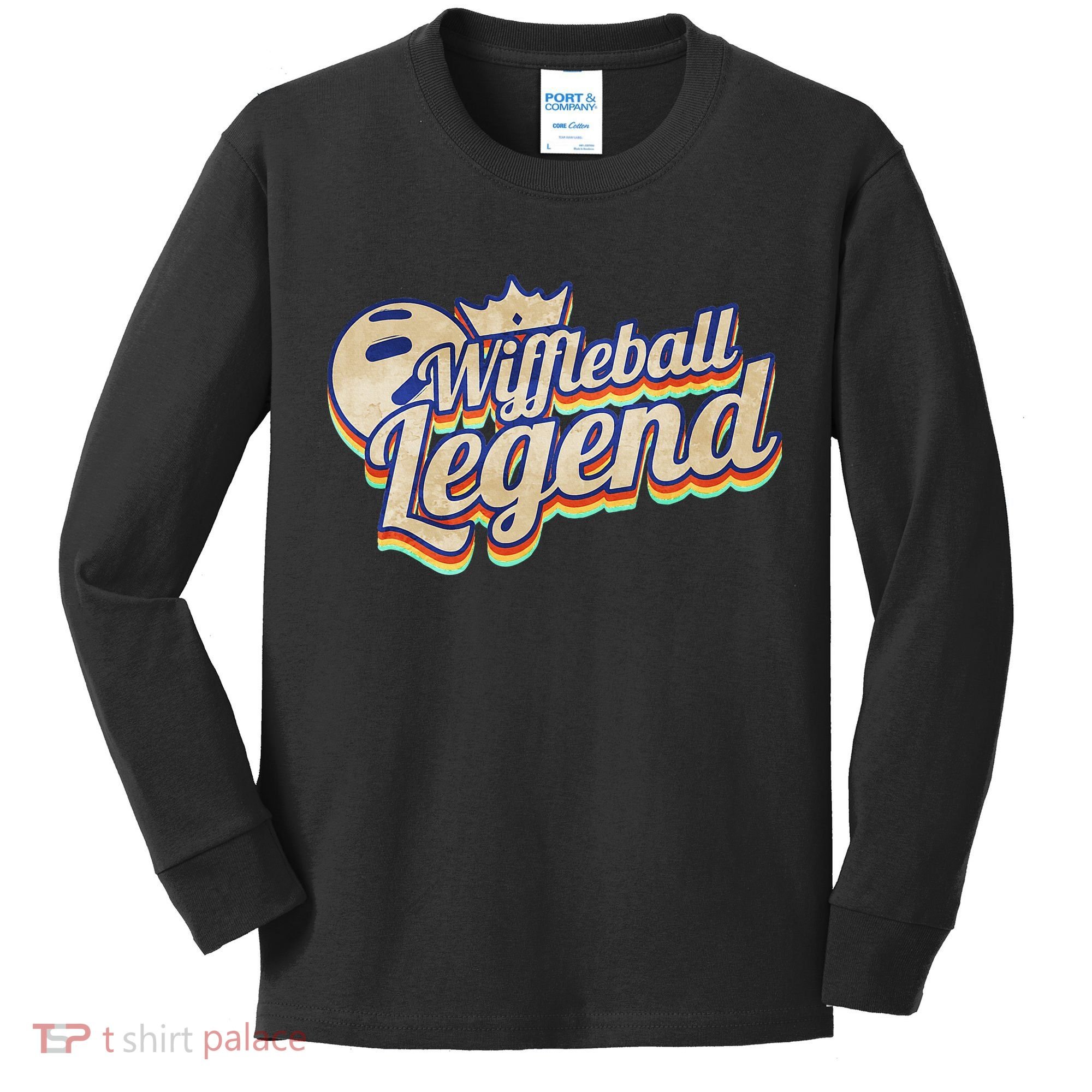 Wiffleball Legend Retro Kids Long Sleeve Shirt