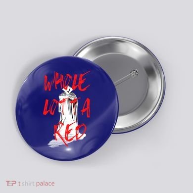 Whole Lotta Red Hip Hop Rap Trap Music Halloween Vampire Gift Button