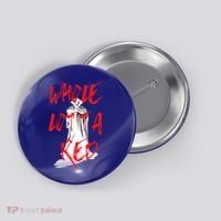 Whole Lotta Red Hip Hop Rap Trap Music Halloween Vampire Gift Button thumb 0