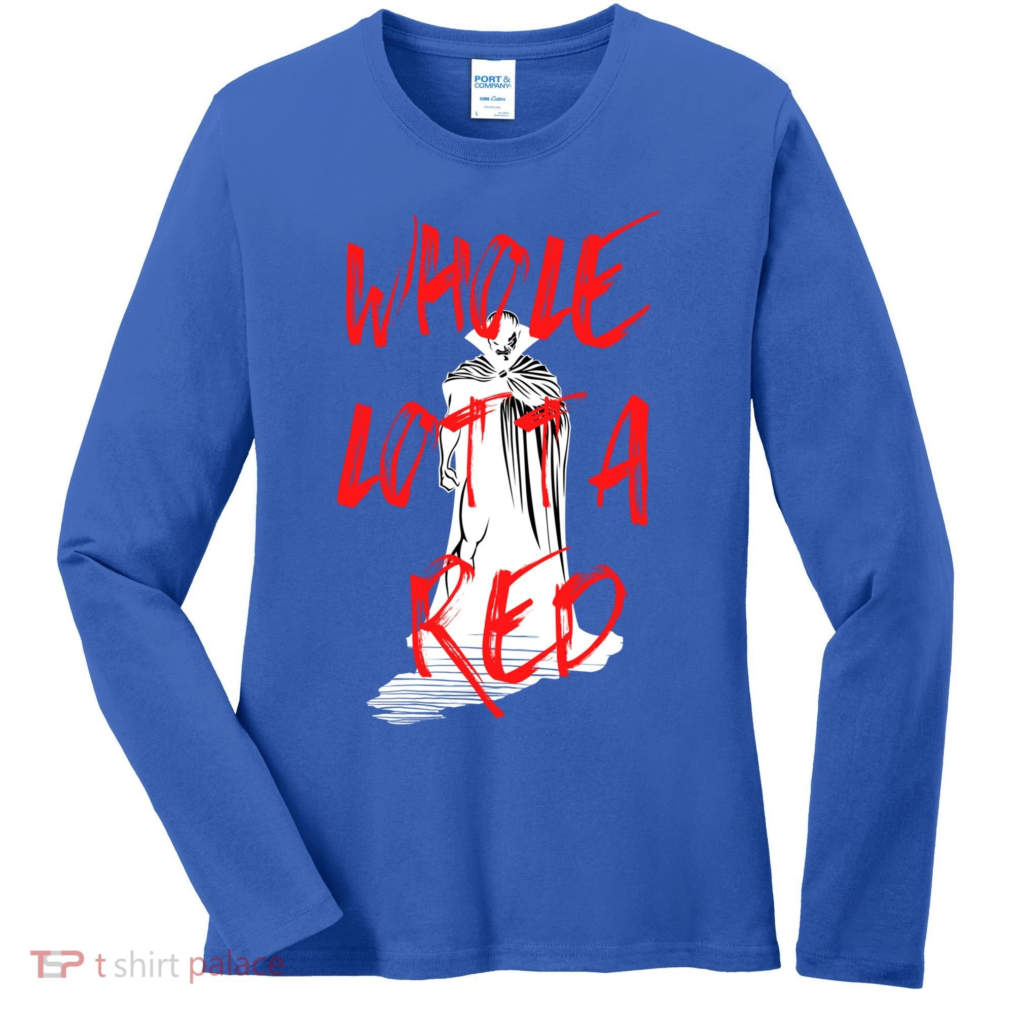 Whole Lotta Red Hip Hop Rap Trap Music Halloween Vampire Gift Women's Long Sleeve Shirt
