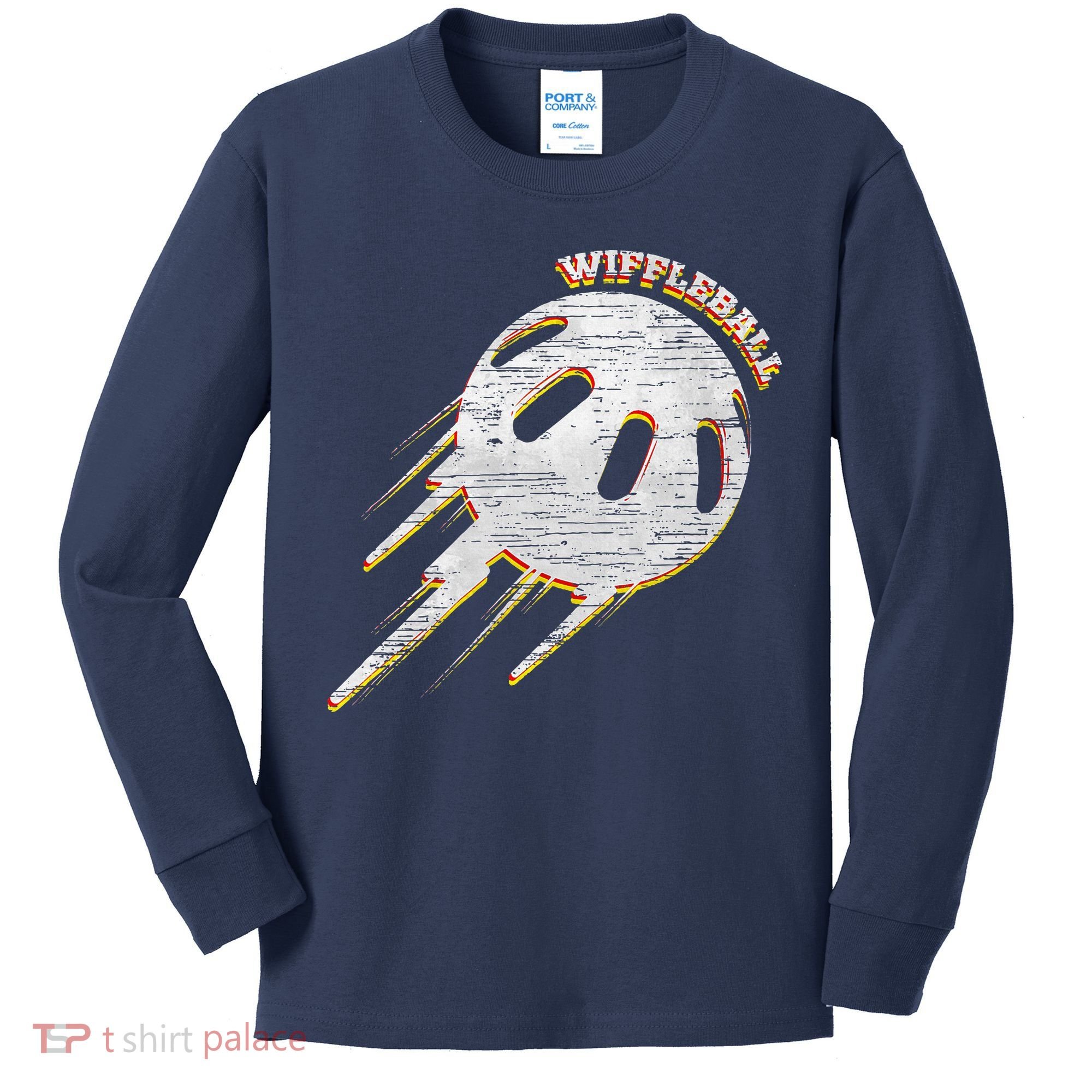Wiffleball Legend Retro Kids Long Sleeve Shirt