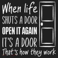 When Life Shuts A Door Open It Again ItS A Door Beanie thumb 2