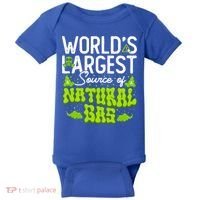 WorldS Largest Source Of Natural Gas Funny Fart Machine Gift Baby Bodysuit thumb 0